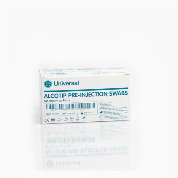 Cutisoft Wipes - Box of 100 Sachet Injection Swabs